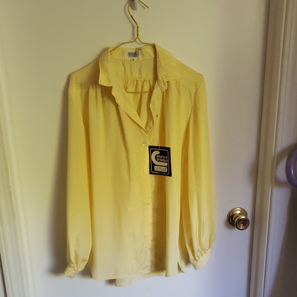 Vintage Yellow Blouse